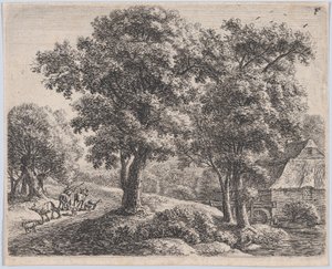 Der Hirte und die Mühle, 17. Jahrhundert von Anthonie Waterloo