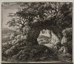 Der durchbohrte Felsen von Anthonie Waterloo