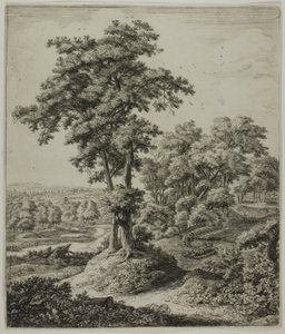 Der untreue Prophet von Juda, aus Sechs große aufrechte Landschaften mit Szenen aus dem Alten Testament von Anthonie Waterloo