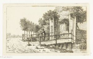 Tor der Herberge Het Molentje an der Amstel von Anthonie van den Bos