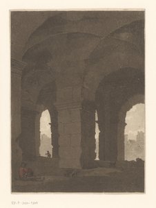 Unter den Bögen des Kolosseums von Anthonie van den Bos