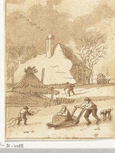 Winterlandschaft mit Eislust von Anthonie van den Bos
