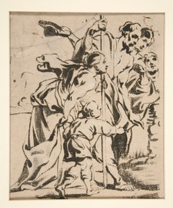 Figurengruppe (möglicherweise der linke Teil einer Anbetung) von Anthonis Sallaert