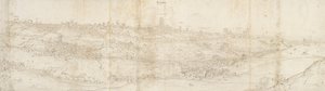 Panoramablick auf Segovia von Osten, ca. 1560-1570