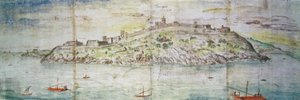 Panoramablick auf Tarragona, Spanien von Anthonis van den Wyngaerde