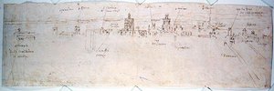 Studie von Valencia von Anthonis van den Wyngaerde