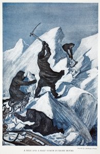 Eine Meile und eine halbe in acht Stunden, veröffentlicht in London 1907 von Anthony Fiala