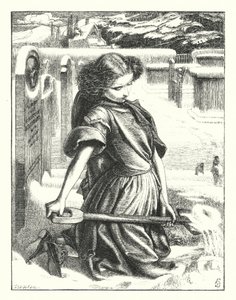 Der kleine Trauernde (Gravur) von Anthony Frederick Augustus (after) Sandys
