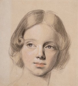 Kopf von Emma Sandys von Anthony Frederick Augustus Sandys
