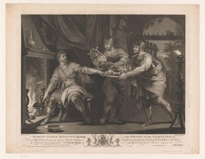 Manius Curius Dentatus lehnt die Geschenke der Samniten ab