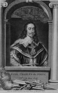 Karl I. (1600-49), König von Großbritannien und Irland ab 1625, graviert von George Vertue (1684-1756) (Gravur)