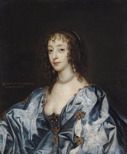Porträt von Königin Henrietta Maria von Frankreich von Anthony van (studio of) Dyck