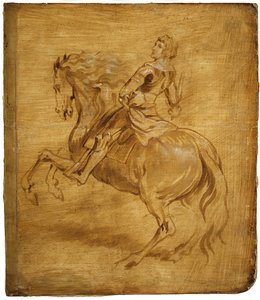 Ein Mann reitet ein Pferd, ca. 1630