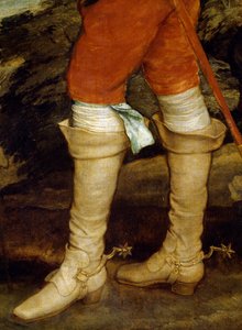 Karl I. auf der Jagd (Detail) von Anthony van Dyck