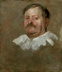 Kopf eines bärtigen Mannes mit fallendem Kragen, 1628