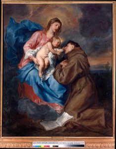 Madonna mit Kind und St. Antonius von Padua von Anthony van Dyck