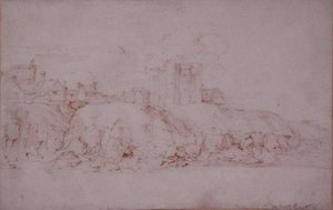 Der Ypres-Turm, Rye, von Süden gesehen