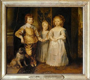 Die Kinder von Karl I. von England von Anthony van Dyck