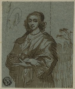 Frau Dreiviertellänge mit verschränkten Armen von Anthony van Dyck