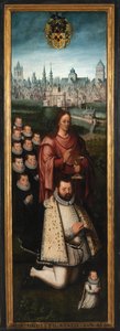 Porträt von Juan Pardo II und seinen Frauen Anna Ingenieulandt und Maria Anchemant