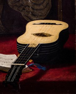 Theorbospieler (Detail) von Antiveduto Gramatica