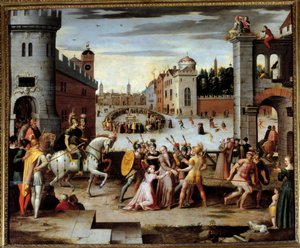 Verhaftung und Folter von Thomas More, englischer Philosoph und Kanzler von Antoine (follower of) Caron