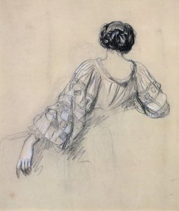 Rückansicht einer jungen Frau (Studie für 