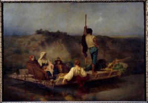 Malaria: Italienische Familie flieht vor Ansteckung von Antoine Auguste Ernest Herbert or Hebert