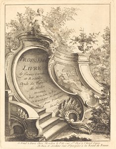 Troisieme livre de formes Cartels et Rocailles (Titelseite)