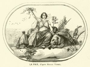 Frieden (Gravur) von Antoine Charles Horace Vernet
