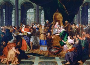 Athaliah aus dem Tempel vertrieben, vor 1697 gemalt