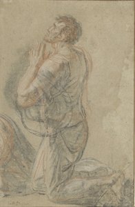 Kniender Mann von der Seite gesehen von Antoine François Callet