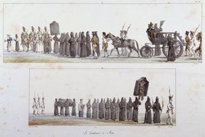 Zum Tode verurteilt von Antoine Jean-Baptiste Thomas, Aquarell von Antoine Jean Baptiste Thomas