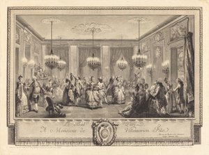 Der kostümierte Ball von Antoine Jean Duclos after Augustin de Saint Aubin