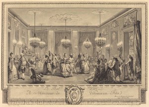 Der prächtige Ball von Antoine Jean Duclos after Augustin de Saint Aubin