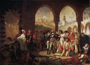Bonaparte besucht die Pestopfer von Jaffa von Antoine Jean Gros