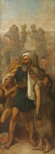 Ägyptische Familie (Skizze für "Die Schlacht der Pyramiden") von Antoine Jean Gros