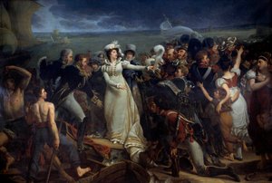 Einschiffung von Marie Therese von Frankreich, Herzogin von Angouleme genannt Madame Royale (1778-1851) in Pauillac am 2.04.1815 nach England von Antoine Jean Gros