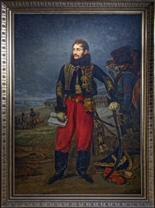 Porträt von General Antoine Charles Louis de Lasalle, der die Kapitulation der Garnison von Stettin entgegennimmt, 1808