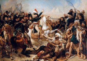 Bonaparte in der Schlacht bei den Pyramiden am 21. Juli 1798