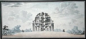 Entwurf für ein Haus für einen Kosmopoliten, 1783 (Detail)