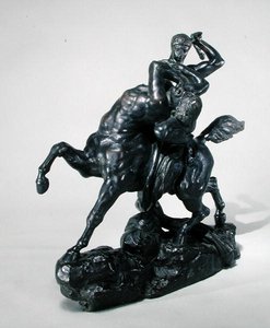 Theseus kämpft gegen den Zentauren Bienor von Antoine Louis Barye