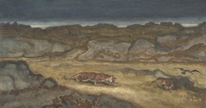 Tiger auf der Jagd von Antoine Louis Barye