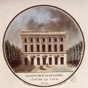 Maison de Monsieur Alexandre, Seitenhof, Paris. In malerischen Ansichten der Hauptgebäude von Paris von Sergeant