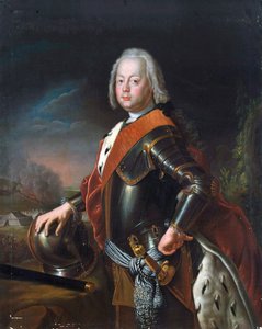 Porträt von Christian August, Prinz von Anhalt-Zerbst, 1690-1747, 1725 von Antoine Pesne