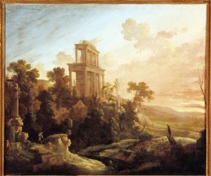Wirkung des Sonnenuntergangs von Antoine Pierre the Younger Patel