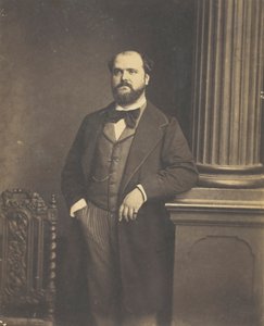 Unbetitelt Mann stehend, en Face, 1855-1869