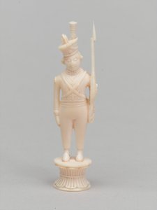Weißer Bauer, Schachfigur, Indien, ca. 1820 von Antoine Verard
