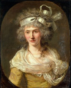 Porträt von Anne-Josèphe Théroigne de Méricourt 1762-1817 von Antoine Vestier