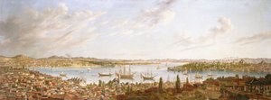 Ein Blick auf Konstantinopel mit Blick auf den Bosporus, 1770